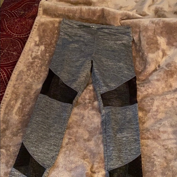 Grey Mesh Leggings - Picture 1 of 4